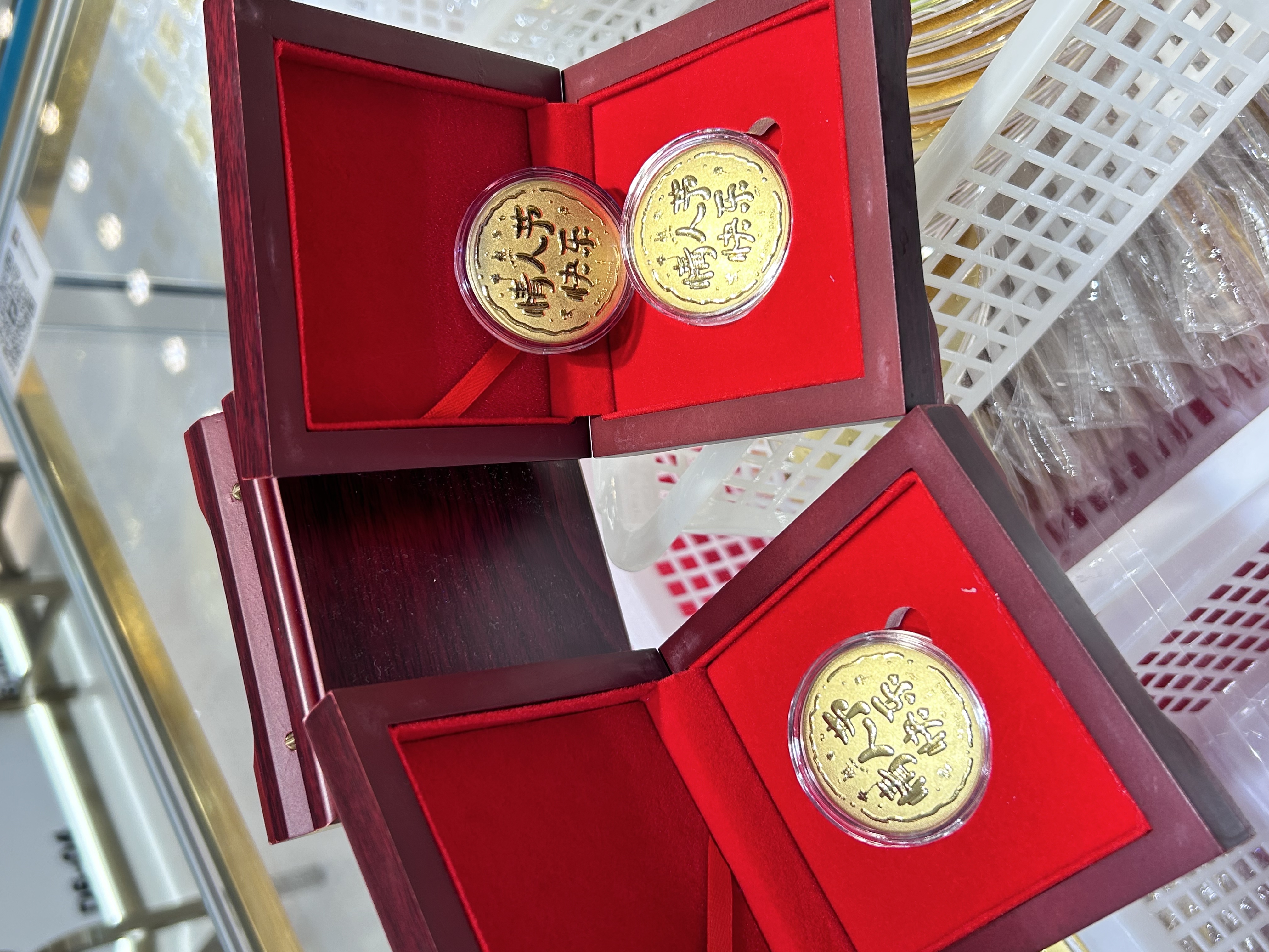 七夕情人節(jié)0.1克黃金大餅1克足金999禮物